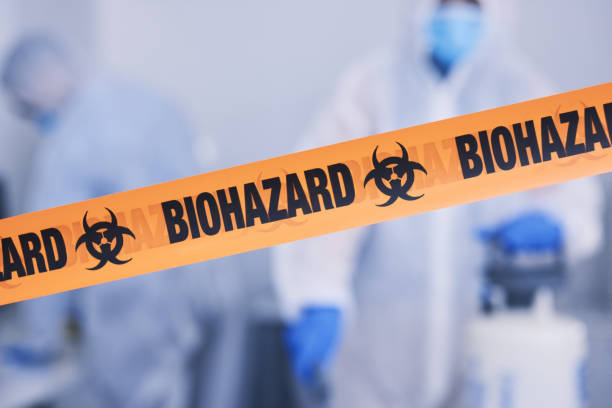 Professional Biohazard Cleanup technician working in Brentwood, NY